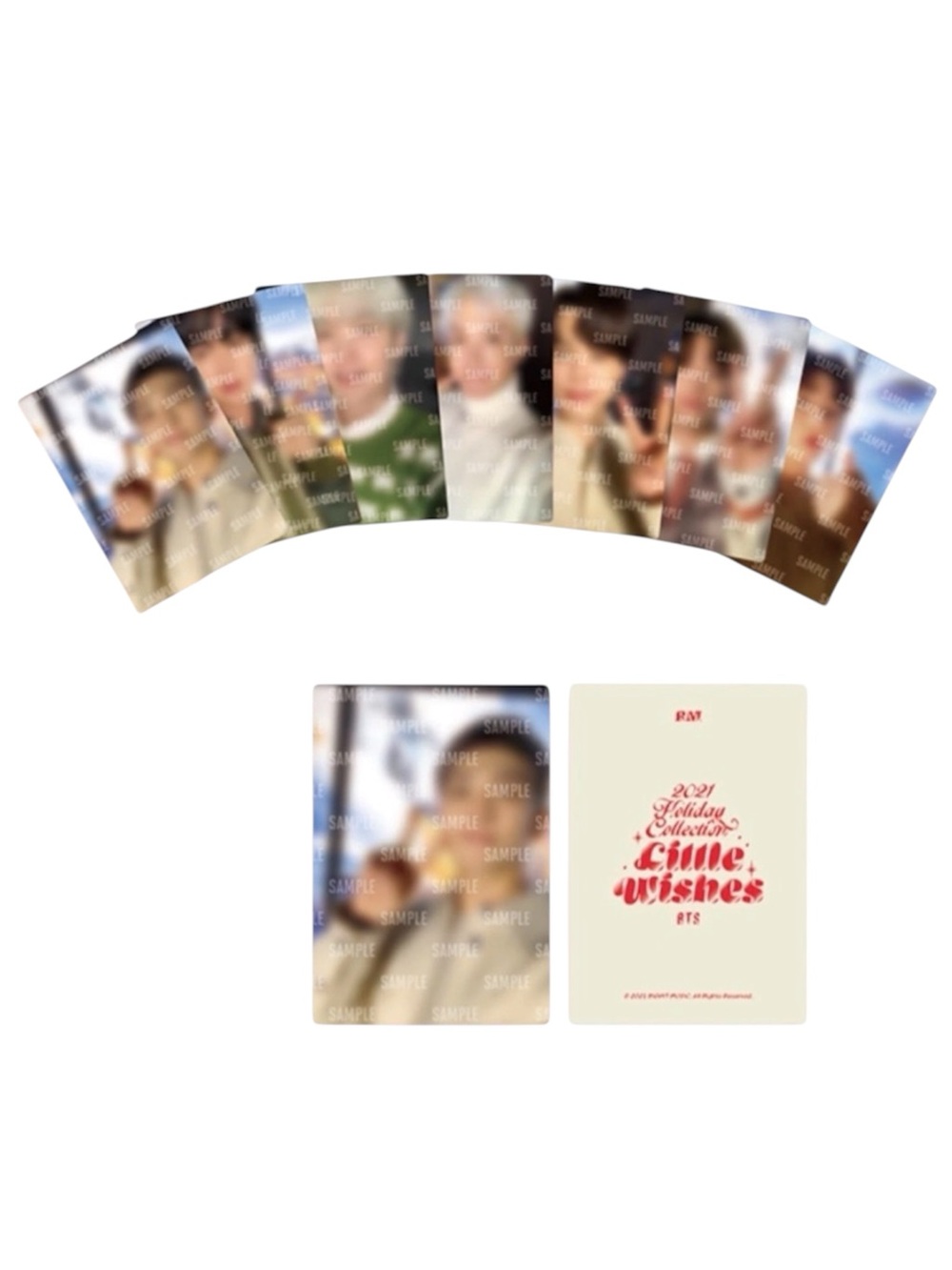 BTS 2021 HOLIDAY COLLECTION LITTLE WISHES #7 BOX PHOTOCARDS - BRAND NEW, SEALED